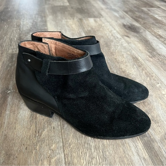Madewell Charley Collar Block Heel Leather & Suede Boots - Picture 10 of 15